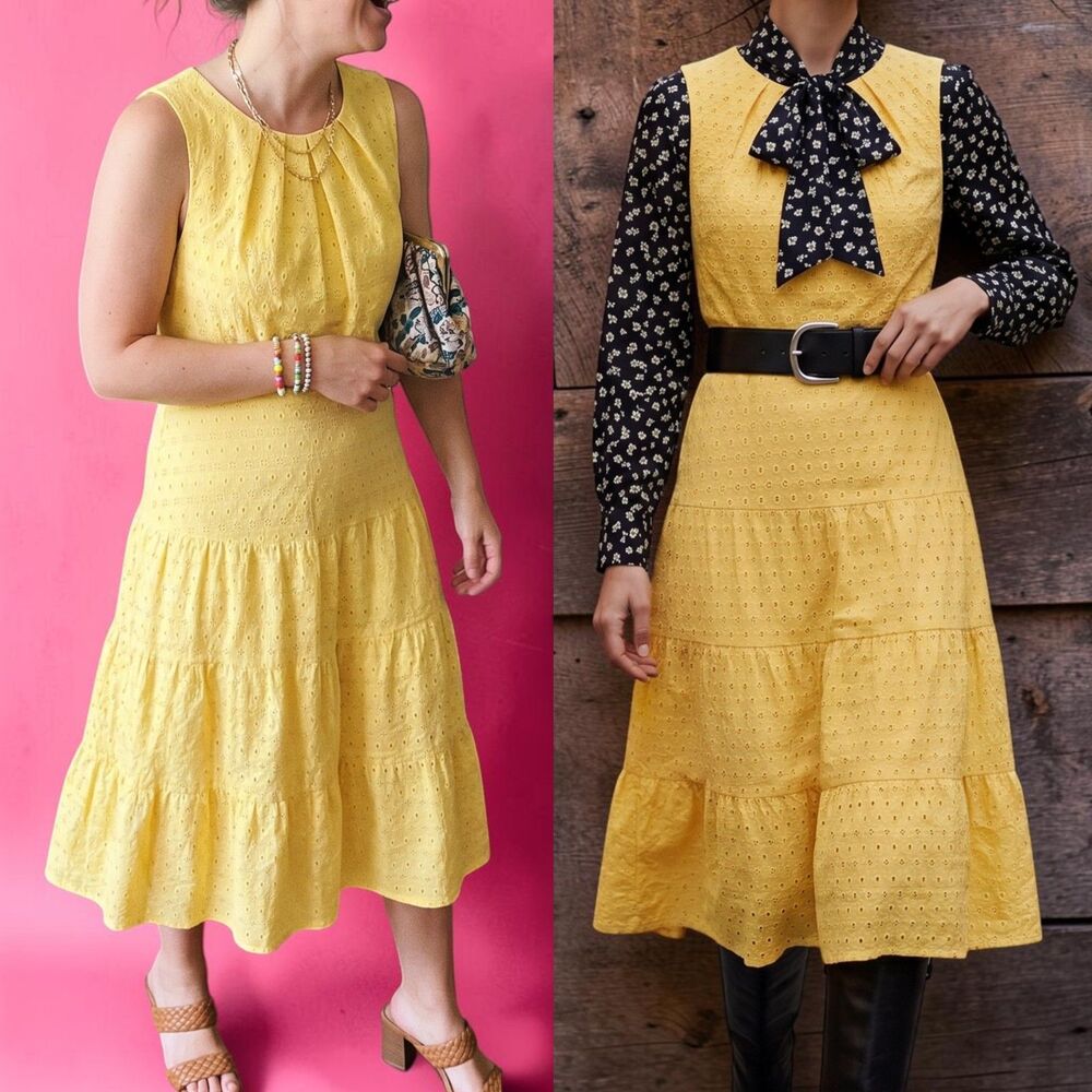 London Times Ethereal Euro Summer Resortwear A-Line Dress